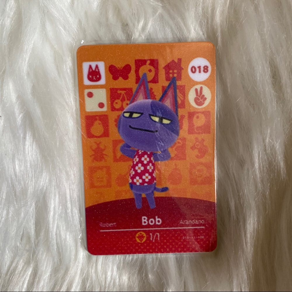 Bob Animal crossing Amiibo card